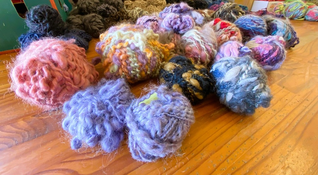 Sustainable Mohair Workshops and Safari. Recycled yarn from Angora goat mohair. 